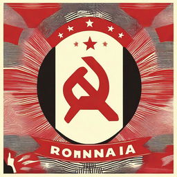 Create an image depicting Romania as a communist nation