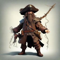 A pirate ranger adorned with a swarm of miniature twig blights