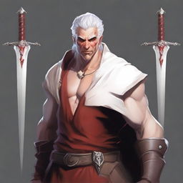 Create a human character with the following characteristics: human, arcane warrior class, 1