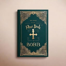 Create a book cover for a book titled 'Holy Book of Bob'