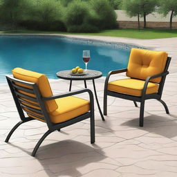 Design of outdoor chairs that prioritize convenience and comfort