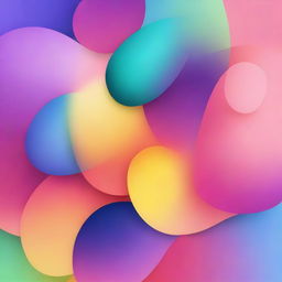 Create an abstract image featuring a smooth gradation of five different colors