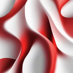 Create an abstract image featuring a smooth gradation of red and white colors