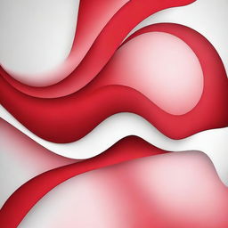 Create an abstract image featuring a smooth gradation of red and white colors