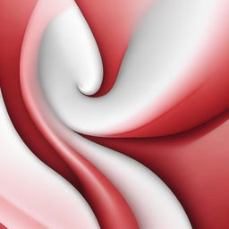 Create an abstract image featuring a smooth gradation of red and white colors