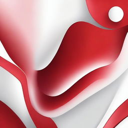 Create an abstract image featuring a smooth gradation of red and white colors