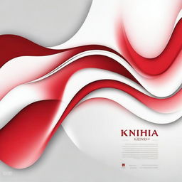 Create an abstract image featuring a smooth gradation of red and white colors