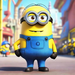 A detailed image of a Minion named Jerry from the Despicable Me franchise