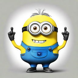 Create an image of a Minion named Mel from the Despicable Me series