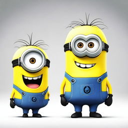 Create an image of a Minion named Mel from the Despicable Me series