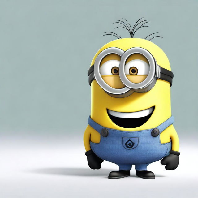 Create an image of a Minion named Mel from the Despicable Me series