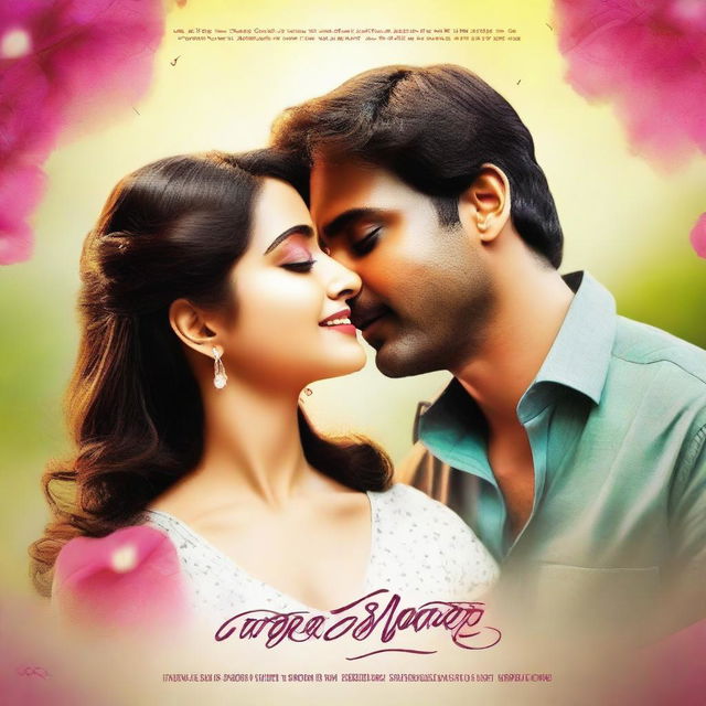 Create a movie poster for a Telugu romantic love story titled 'ఆలస్యమైందా