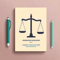 Create a professional and detailed cover for a study manual on the legal regulation and psychological features of investigative actions involving a minor, incapacitated person, or a person with a mental health problem