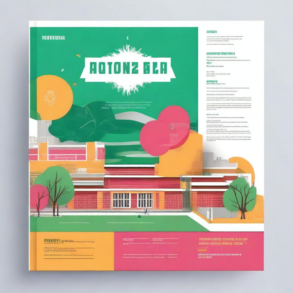 Create a modern and dynamic school agenda cover for Instituto Francisco Ayala in Granada, Andalucía, Spain