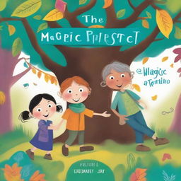 Create an engaging and colorful cover art for a children's book titled 'The Magic of Respect