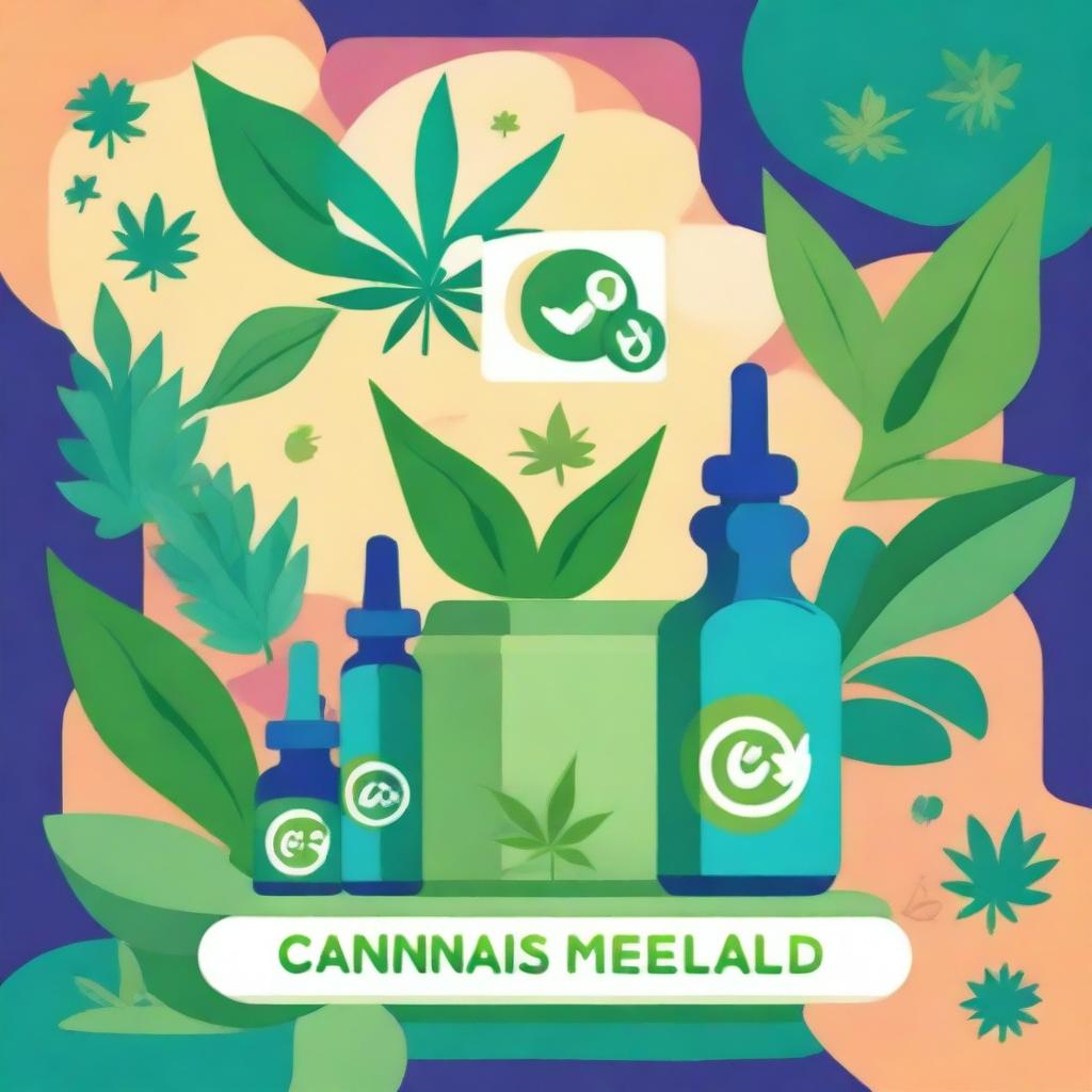 A vibrant and uplifting image showcasing the theme 'Cannabis Medicinal for life,' emphasizing the positive aspects of medicinal cannabis use