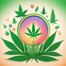 A vibrant and uplifting image showcasing the theme 'Cannabis Medicinal for life,' emphasizing the positive aspects of medicinal cannabis use