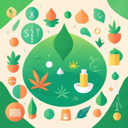 A vibrant and uplifting image showcasing the theme 'Cannabis Medicinal for life,' emphasizing the positive aspects of medicinal cannabis use