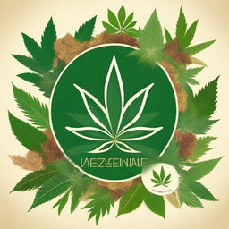 An inspiring and serene image showcasing the theme 'Cannabis Medicinal corpo mente e alma em prol da vida,' emphasizing the holistic benefits of medicinal cannabis for body, mind, and soul in support of life