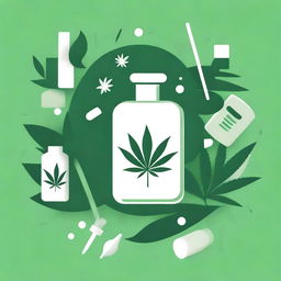 Create an image for 'Cannabis Medicinal, curando corpo mente alma e espirito'