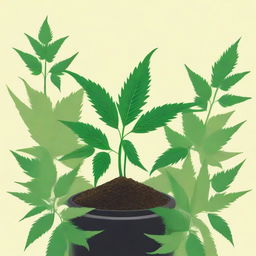 Create an image for 'Cannabis Medicinal cultivando a vida'