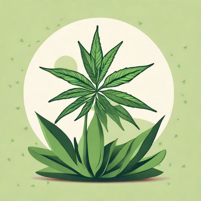 Create an image for 'Cannabis Medicinal cultivando a vida'