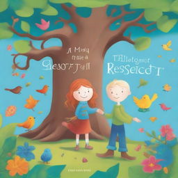 Create an engaging and colorful cover art for a children's book titled 'The Magic of Respect