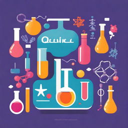 A colorful and educational book cover for a chemistry supplementary textbook