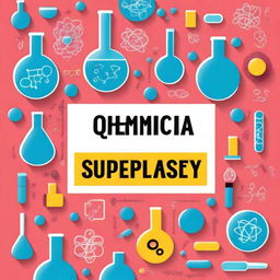 A colorful and educational book cover for a chemistry supplementary textbook