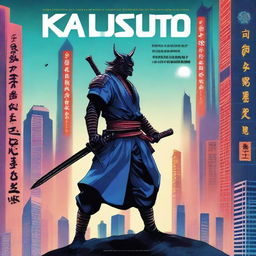 A book cover for a science fiction novel titled 'Katsuro: Blade of Space Sword'