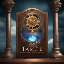 Create a cover for a fantasy book about time and portals