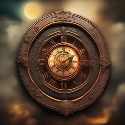 Create a cover for a fantasy book about time and portals