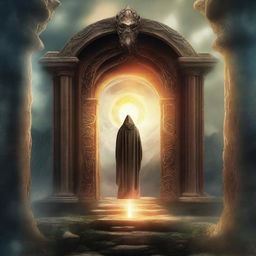 Create a cover for a fantasy book about portals