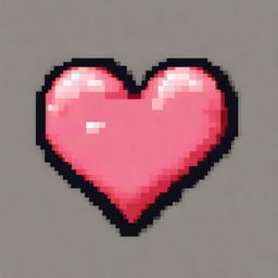 Create a pixel art image of a heart