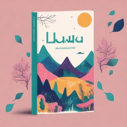 Create a customized book cover featuring a captivating design with vibrant colors and detailed illustrations