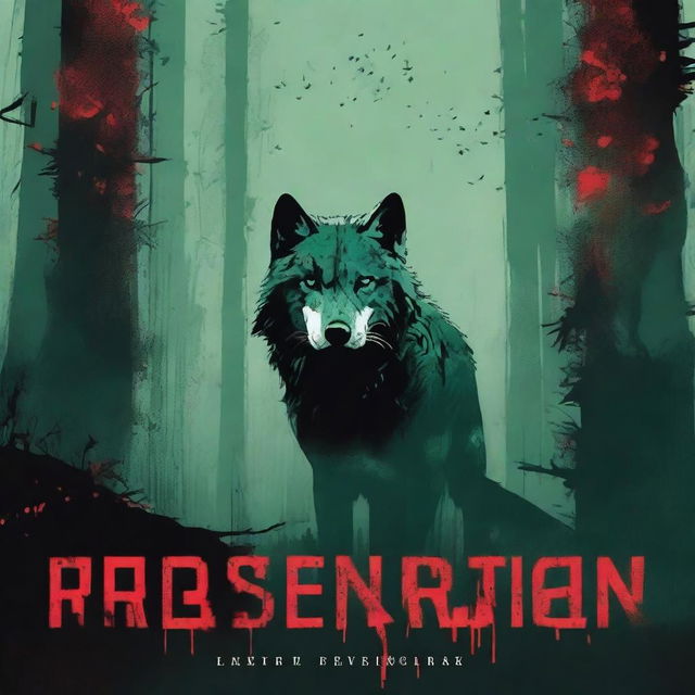 A Jade colored dystopian horror book cover with the title 'Regeneration'