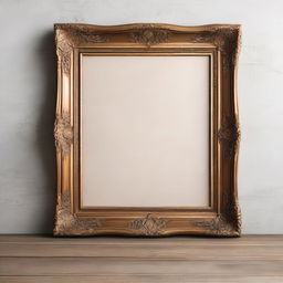 A high-quality vintage art frame mockup in multiple sizes: 5"x7", 6"x8", 8"x10", 9"x11", 11"x14", and 12"x16"