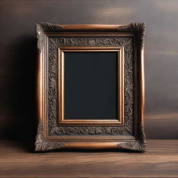A high-quality vintage art frame mockup for a small desk frame size 5"x7"