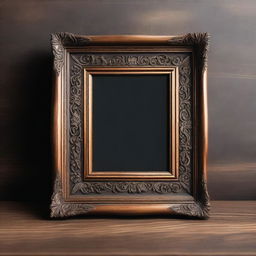 A high-quality vintage art frame mockup for a small desk frame size 5"x7"