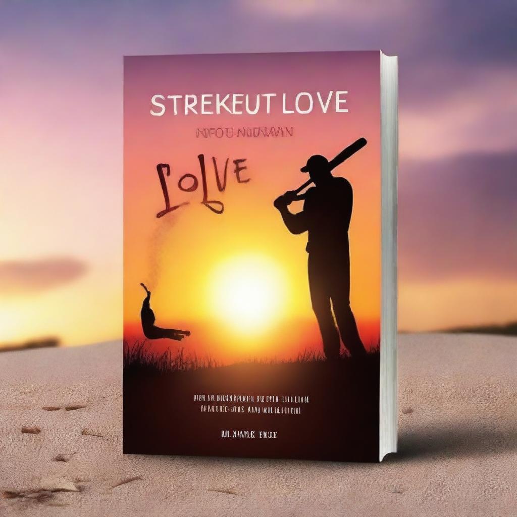 Create a book cover titled 'Strikeout in Love