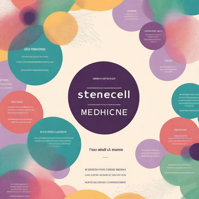 Create a cover page for a book titled 'STEMCELL WITH INTEGRATIVE MEDICINE'