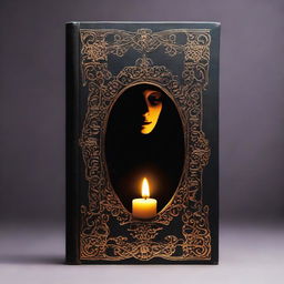 A book cover showing a candle flame burning in an ornate container