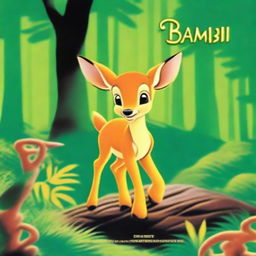 Create an image of the Bambi (2001 Paramount Home Entertainment VHS) cover