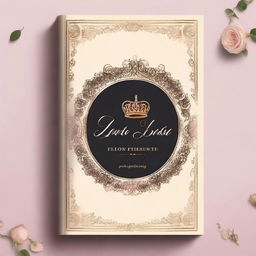 Create a book cover featuring two friends who are in love, with elements of royalty and poetry