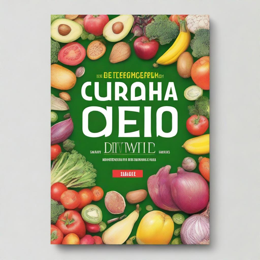 Create a book cover titled 'Guia Completo da Dieta Low Carb: Perca Peso de Forma Saudável'