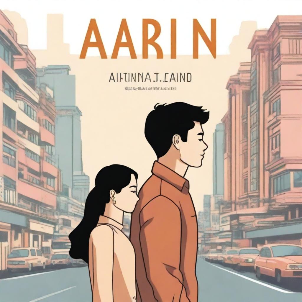 A novel cover capturing the essence of Arini's struggles at work, the support from her boyfriend, and the dynamics of life in Jakarta