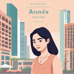 A novel cover capturing the essence of Arini's struggles at work, the support from her boyfriend, and the dynamics of life in Jakarta