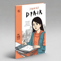 Create a book cover that captures the essence of a story about Arini's struggles at work, the support from her boyfriend, and the dynamics of life in Jakarta