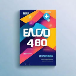 A modern book cover design for 'Educação 4