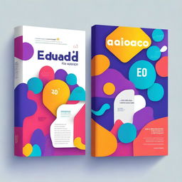 A modern book cover design for 'Educação 4